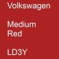 Preview: Volkswagen, Medium Red, LD3Y.